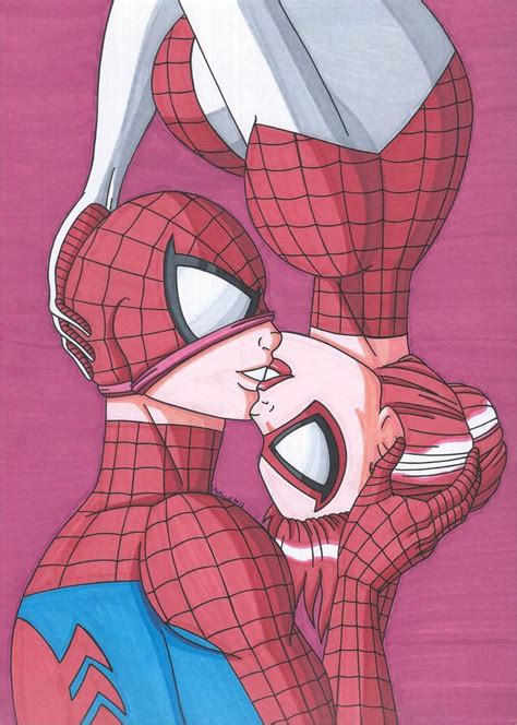 Spider Kiss Hombre Araña Comic Personajes Avengers Superhéroes Marvel