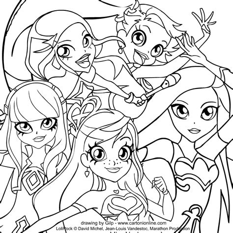 drawing  lolirock coloring page