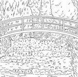 Monet Claude Coloring Pages Colouring Sheets Da Printable Kids Coloriage Water Google Colorare Artist Dessin Lilies Di Bridge Coloriages Painting sketch template