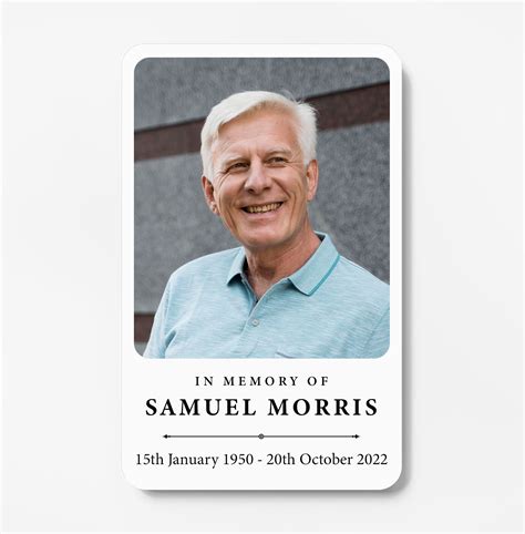 laminated memorial keepsake card  exclusive memorials