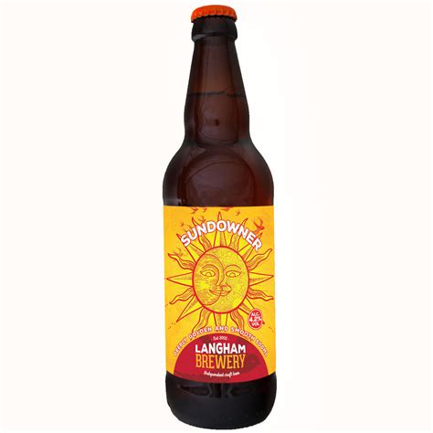 sundowner  abv   ml bottle case langham brewery shop