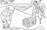 Pirate Treasure Coloring Chest Pages Getcolorings sketch template