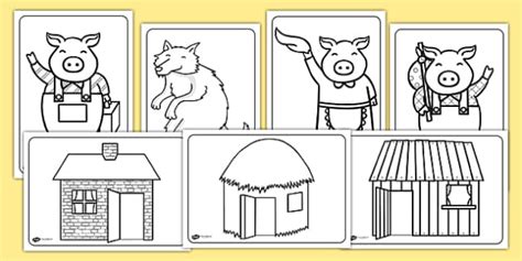 true story     pigs coloring page