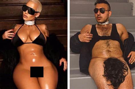 Amber Rose Instagram Crotch Shot Reposted As Well As Spoofs Daily Star