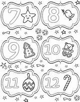 December Advent Coloring Calendar Da Calendario Avvento Till Avent Therapy Calendrier Dell Natale Life Pages Infanzia Visita Coloriages sketch template