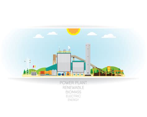 biomass energy white background vector vector background