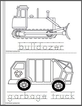 transportation coloring pages  mamas learning corner tpt