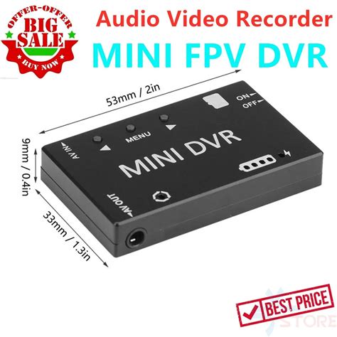 mini fpv dvr module ntsc pal switchable built  battery video audio fpv recorder  rcjpg
