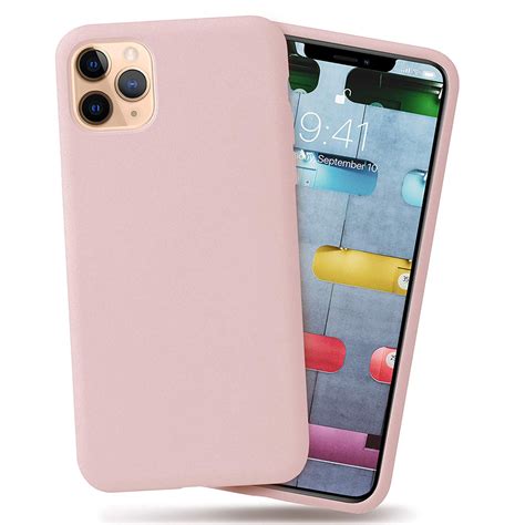 iphone  pro max siliconen hoesje roze case cover iyupp