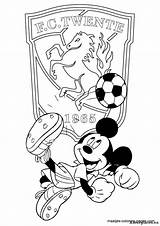 Kleurplaat Twente Voetbal Soccer Eredivisie Donald sketch template