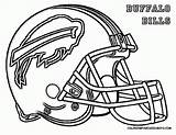 Coloring Nfl Helmet Football Pages Logo Teams Buffalo Sports Drawing Outline Printable College Cowboys Colts Helmets Team Dallas Bay Green sketch template