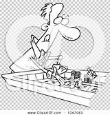 Clip Craps Outline Illustration Cartoon Table Man Rf Royalty Toonaday sketch template