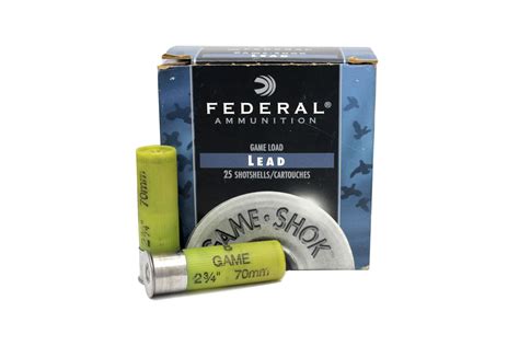 Federal 20 Gauge 2 3 4 7 8oz 8 Shot Lead Police Trade Ammunition 25 Box