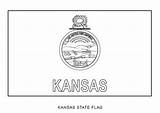Kansas Flag Coloring Printable Pages Categories sketch template