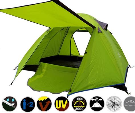 double bunk camping tent tenda camping green jakartanotebookcom