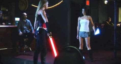 star wars light saber duel spoof lynx commercial cool