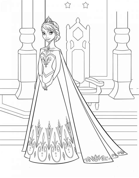 elsa ice queen coloring pages