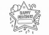 Happy Birthday Coloring Pages Personalized Printable Color Getcolorings Print sketch template