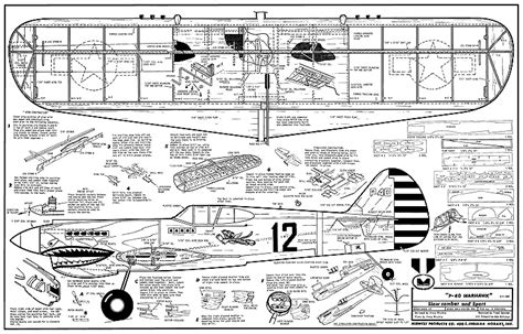 p  warhawk cl plans aerofred   model