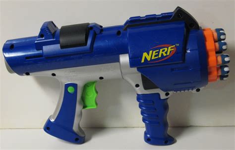 Nerf Dart Tag Hyperfire 10 Round Soft Dart Revolver Blaster Gun Blue