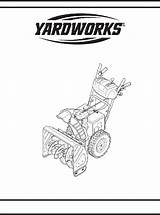 Yardworks Blower Operator Assembl Adjustments Safety sketch template