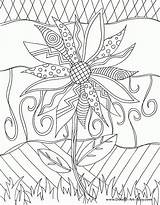 Coloring Doodle Pages Printable Adults Cool Adult Alley Kids Doodles Colouring Flower Sheets Sunflower Nature Sheet Color Print Lets Book sketch template