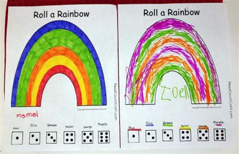 roll  rainbow readcountcraftcom preschool math games preschool math math activities preschool