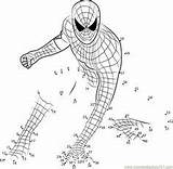 Dot Connect Dots Spiderman Spider Printable Worksheets Man Coloring Pages Kids Superhero Amazing Worksheet Math Printables Color Super Marvel Panther sketch template
