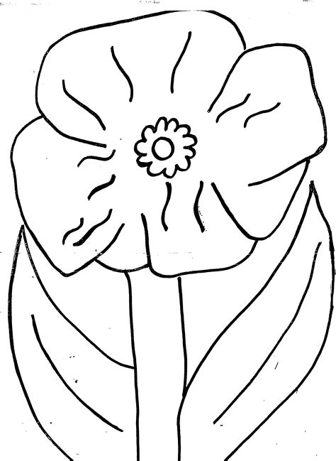 poppy coloring pages
