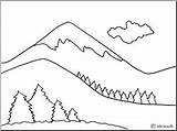 Coloring Mountain Pages Drawing Landforms Plateau Landform Mountains Clipart Landscape Sheets Valley Geography Mount Science Color Printable Getdrawings Print Beautiful sketch template