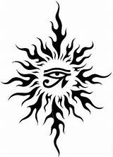 Tattoo Sun Tribal Tattoos Designs Egyptian Moon Drawing Simple Argentina Draw Clipart Eye Meaning Horus Scroll Saw Patterns Suns Elbow sketch template