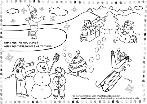 coloring pages crafts  worksheets  preschooltoddler  winter