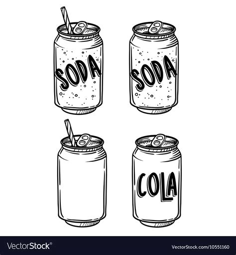 soda drawing hand drawn soda royalty  vector image