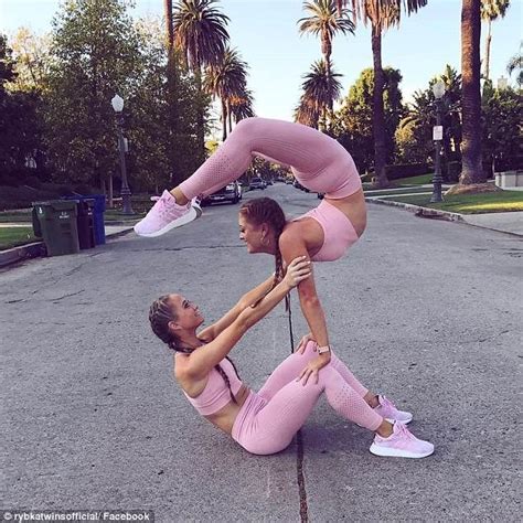acrobatic twins and youtube stars flaunt their impressive flexibility