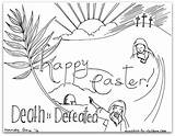 Coloring Death Easter Children Defeated Ministry sketch template