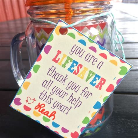 lifesaver gift tag printable leah  love