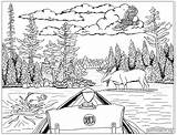 Wilderness Caribou Canoe Boundary sketch template