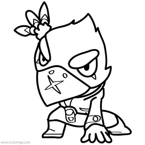 crow  brawl stars game coloring pages xcoloringscom