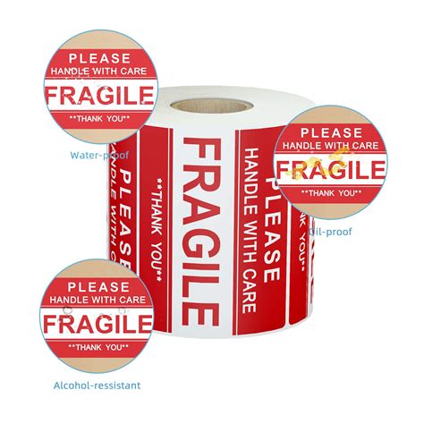 Buy Labelebal Fragile Stickers 3 X 2 Inch Please Handle With Care