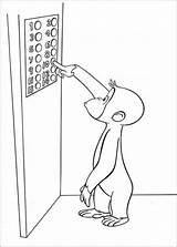 George Coloring Curious Elevator Pages Drawing Called Coloriage Book Pages2color Button Coco Getdrawings Affe Ausmalbilder Der Nyfiken Nicke Monkey Malarbilder sketch template