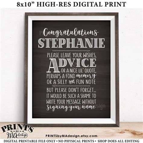signs wall decor graduation guestbook sign graduation party signs