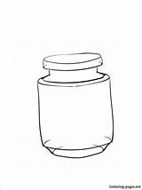 Jar Coloring Pages Getcolorings Color sketch template