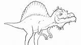Spinosaurus Dinosaur Amphicoelias Herbivorous sketch template