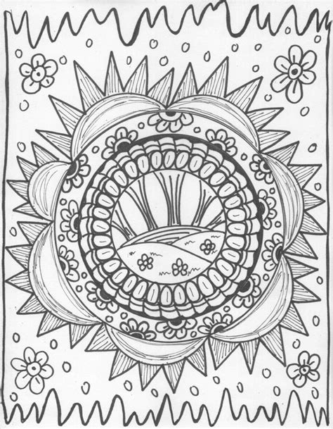 hippie coloring pages images  pinterest coloring books