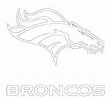 Broncos Denver Coloring Getdrawings Pages sketch template