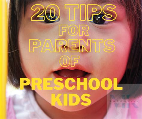 tips  parents  preschool kids