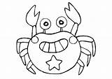 Crab Coloring Pages Kids Printable Crabs Clipart Cartoon Colouring Print Color Drawing Animals Cute Library Exoskeleton Crustacean Creature Delicious Getdrawings sketch template