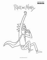 Rick Morty Coloring Pages Fun Getcolorings Color Getdrawings sketch template