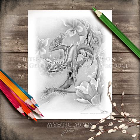 relistic dragon printable coloring pages