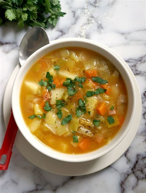 healthy chunky leek  potato soup  cream  gorgeous recipes